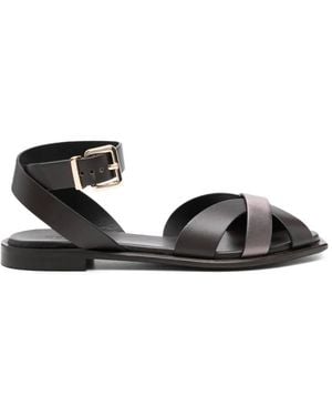 DONNARì Crisscross-Strap Sandals - Black