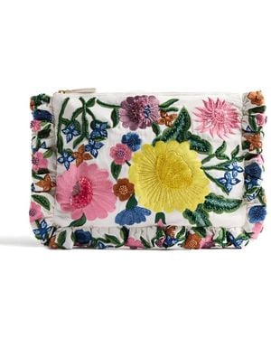 La DoubleJ Bolso De Mano Pequeño Con Bordado Floral - Blanco
