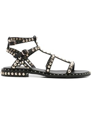 Ash Precious Stud-Embellished Sandals - White