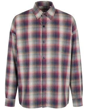 Societe Anonyme Plaid oversized shirt - Lila