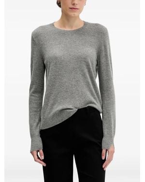 Sisley T-Shirt Met Ronde Hals - Grijs