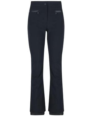 Moncler Pantaloni Con Applicazione Logo - Blu