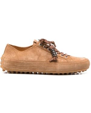 Tod's Sneakers Con Nappine - Marrone
