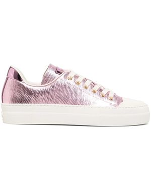 Tom Ford City Metallic-finish Trainers - Pink