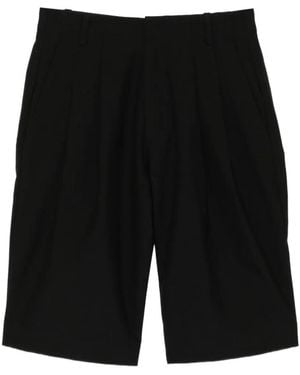 Qasimi Pleated Tailored Shorts - Black