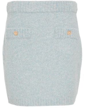 Allude Gestrickter Minirock - Blau