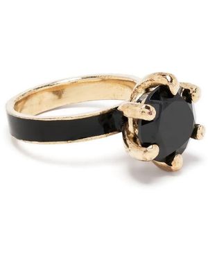 Beatriz Palacios Mourning Onyx Ring - Metallic
