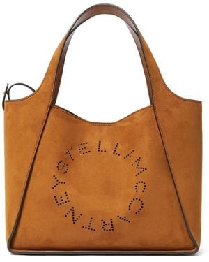 Stella McCartney Bolso shopper Logo Top Handle - Marrón