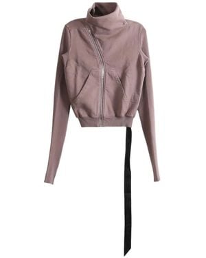 Rick Owens Sudadera Asimétrica Con Cremallera - Rosa