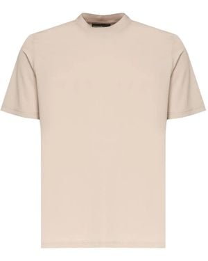 Giuliano Galiano Round-Neck Short-Sleeves T-Shirt - Natural