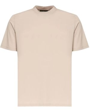 Giuliano Galiano Round-Neck Short-Sleeves T-Shirt - Natural