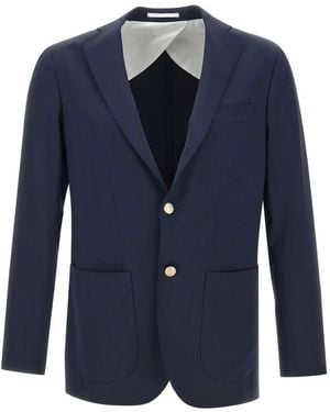 Barba Napoli Wool Blazer - Blue