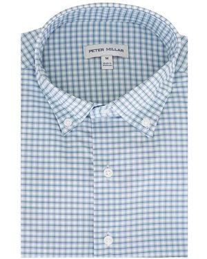 Peter Millar Chemise À Carreaux - Bleu