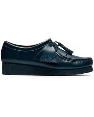 Clarks Wallabee Tassel-Detail Oxford Shoes - Blue