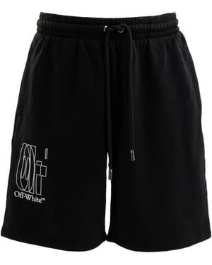 Off-White c/o Virgil Abloh Bermuda Logo - Black