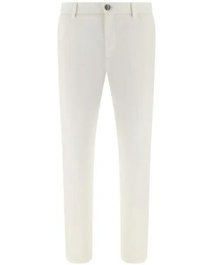 BOGGI Logo-Detail Trousers - White