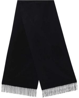Destin Fringed Cashmere Scarf - Blue
