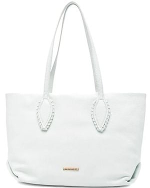 Cromia Top-Handles Leather Tote Bag - White