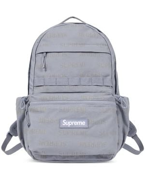 Supreme Mochila Con Logo En Jacquard - Gris