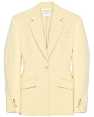 Givenchy Cocoon Single-Breasted Blazer - Natural