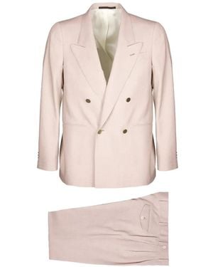 Bagnoli Sartoria Napoli Double-Breasted Suit - Pink