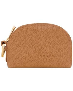 Longchamp Porte-Monnaie Le Foulonné À Fini Grainé - Brown