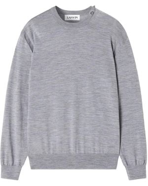 Lanvin Pullover Mit Rundem Ausschnitt - Grau
