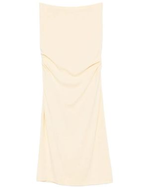 TOTEME Draped Jersey Maxi Skirt - White