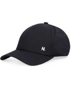 KARL LAGERFELD Logo-Plaque Baseball Cap - Blue
