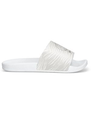Just Cavalli Logo-Detail Slides - White