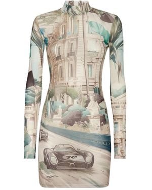 Philipp Plein Racing Mini Dress - Gray