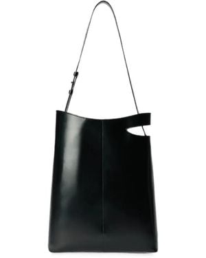 Louis-Gabriel Nouchi Big Brief Cut-Out Leather Tote Bag - Black