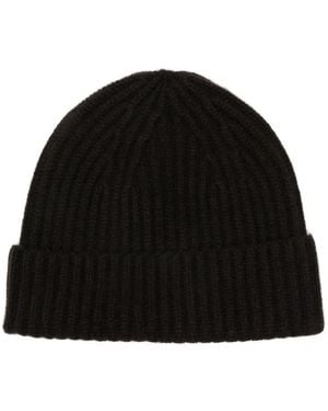 Lisa Yang Martigny Ribbed-Knit Beanie Hat - Black
