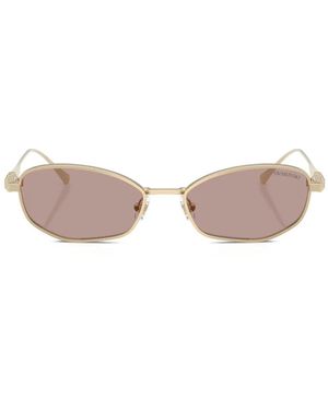 Swarovski Rectangle-Frame Sunglasses - Pink