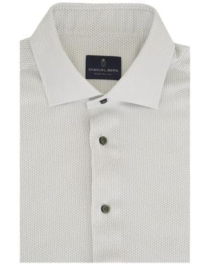 Emanuel Berg Geometric-Print Shirt - Grey