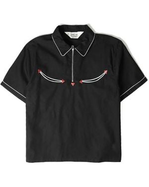 Brain Dead Flying Tiger Shirt - Zwart