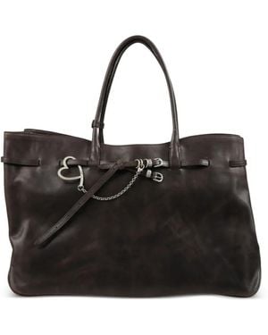 Marge Sherwood Xl Grandma Buckle-Strap Tote Bag - Black