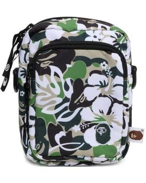 A Bathing Ape カモフラージュ メッセンジャーバッグ - ブラック