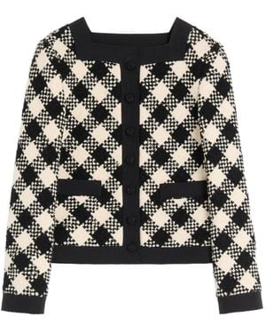 Valentino Garavani Damier Tweed Jacket - Black