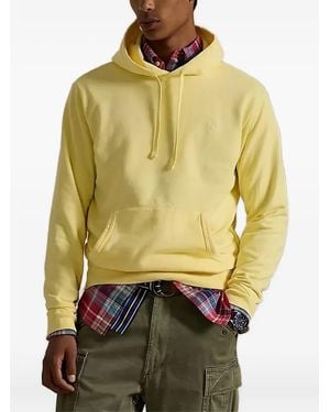 Polo Ralph Lauren Logo-Embroidered Hoodie - Yellow