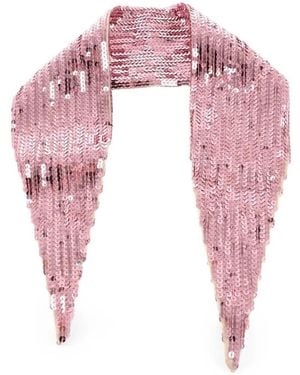 DSquared² Sequin-Embellished Scarf - Pink
