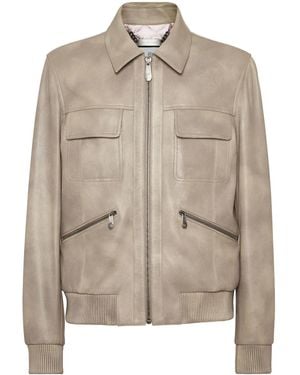 Philipp Plein Coster Bomber Jacket - Brown