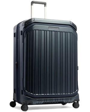 Piquadro Large Expandable Four-Wheel Suitcase - Blue