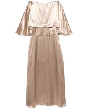 Fabiana Filippi Overlay Midi Dress - Natural