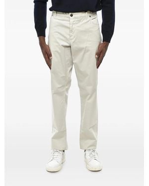 Corneliani Belt-Loop Welt-Pocket Trousers - White