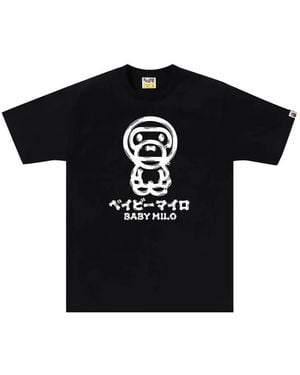 A Bathing Ape Graphic-Print T-Shirt - Black