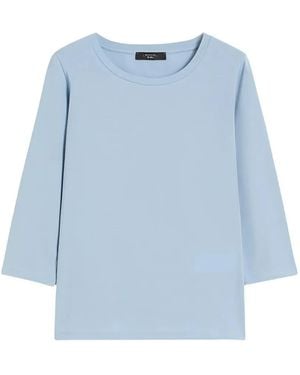 Weekend by Maxmara Round-Neck T-Shirt - Blue