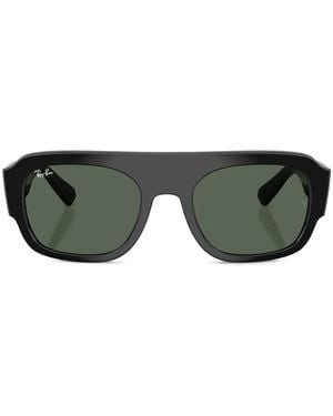 Ray-Ban Shield-Frame Tinted Sunglasses - Green