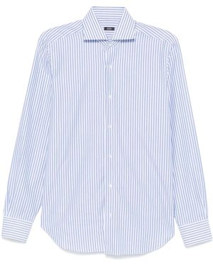 Barba Napoli ストライプ シャツ - ホワイト