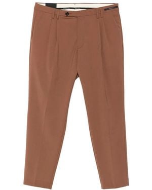 Michael Coal Pleated-Design Pants - White